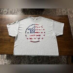 Gray Crew Neck Short Sleeve Tee